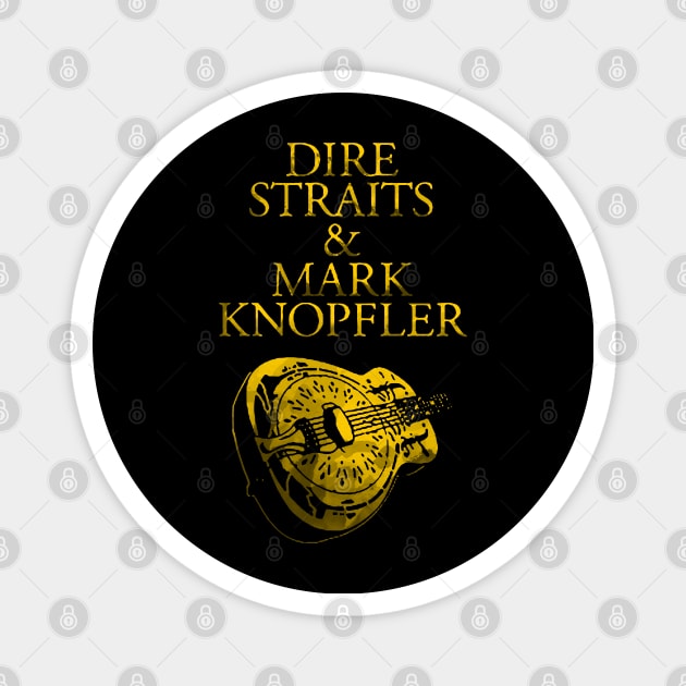 Distressed Dire Straits and Mark Knopfler Magnet by gleaming vega